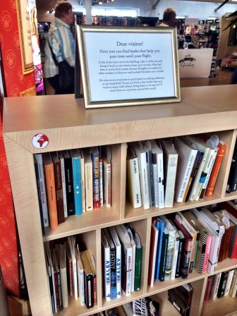 The help-yourself library at Tallinn airport