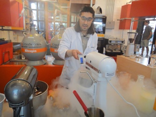 Europe's first liquid nitrogen ice cream parlour