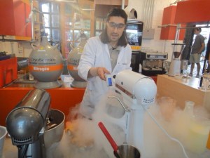 Europe's first liquid nitrogen ice cream parlour